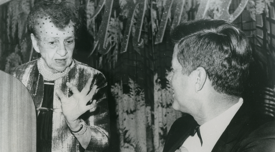 Frances Perkins with JFK